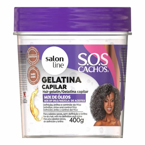 Salon Line Sos Boucles Gélatine Capillaire Aux Huiles